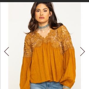 🍁🍁🍁🍁Free People Lina Lace Bronze Large NWT🍁🍁